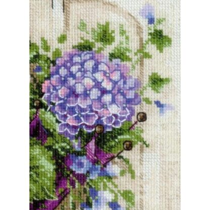 Kit point de croix RIOLIS 2087 Couronne d'hortensias 24x30cm