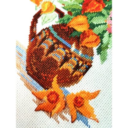 Kit point de croix RIOLIS 2086 Bouquet de Physalis 21x30cm