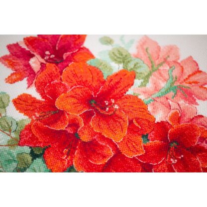 Kit point de croix RIOLIS 2070 Amaryllis 30x40cm