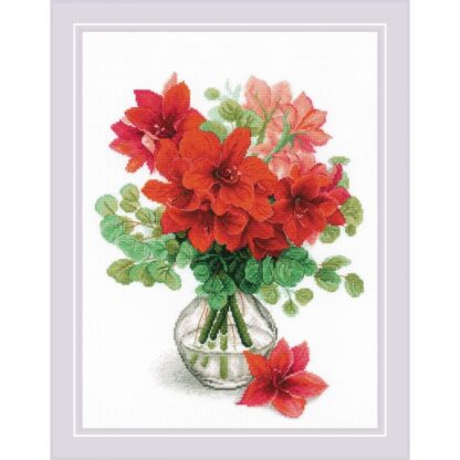 Kit point de croix RIOLIS 2070 Amaryllis 30x40cm