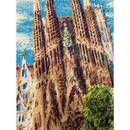 Kit point de croix RIOLIS 2098 Sagrada Familia 30x40cm