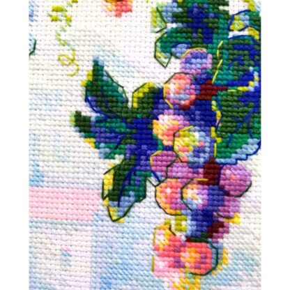 Kit point de croix RIOLIS 2135 Généreuses vignes 21x30cm