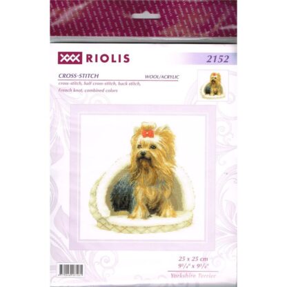 Kit point de croix RIOLIS 2152 Yorkshire Terrier 25x25cm