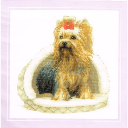 Kit point de croix RIOLIS 2152 Yorkshire Terrier 25x25cm