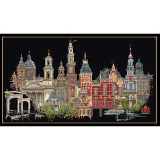 Kit point de croix Thea Gouverneur 450 Aïda noire Amsterdam Broderiedumonde