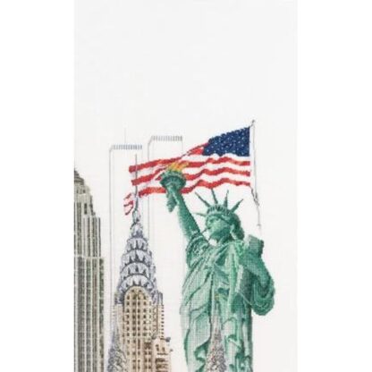 Kit point de croix Thea Gouverneur 471 Lin New York 50x79cm