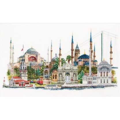 Kit point de croix Thea Gouverneur 479 Lin Istanbul Broderiedumonde