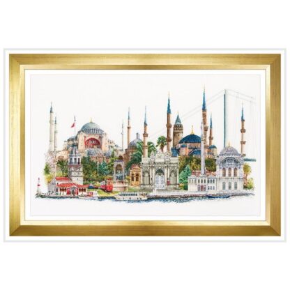 Kit point de croix Thea Gouverneur 479 Lin Istanbul 79x50cm