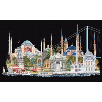 Kit point de croix Thea Gouverneur 479 Aïda noire Istanbul Broderiedumonde