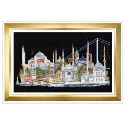 Kit point de croix Thea Gouverneur 479 Aïda noire Istanbul 79x50cm