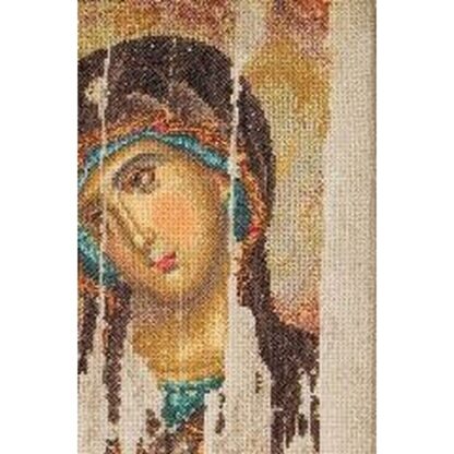 Kit point de croix Thea Gouverneur 475 Aïda Icône Mother of God 22x34cm