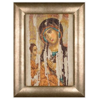 Kit point de croix Thea Gouverneur 475 Aïda Icône Mother of God 22x34cm