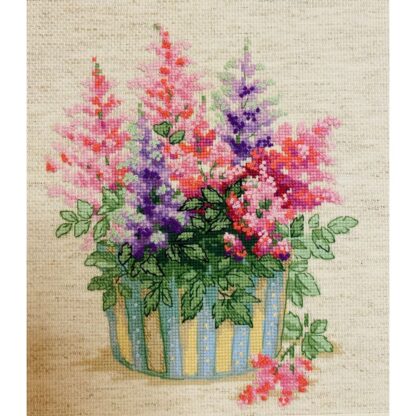 Kit point de croix RIOLIS 2059 Astilbe 25x25cm