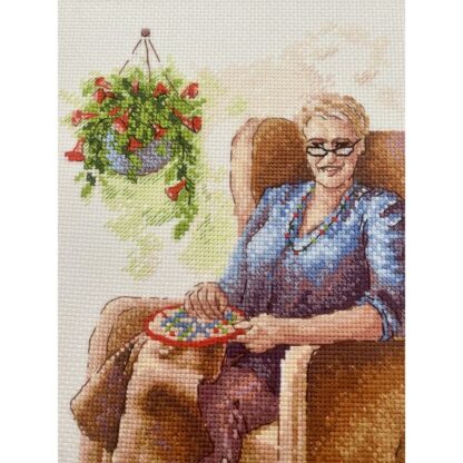 Kit point de croix RIOLIS 2058 Pause broderie 30x30cm