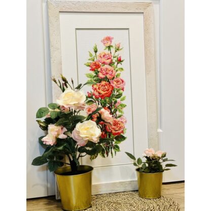 Kit point de croix RIOLIS 2067 Roses fleuries 20x50cm