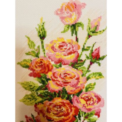 Kit point de croix RIOLIS 2067 Roses fleuries 20x50cm