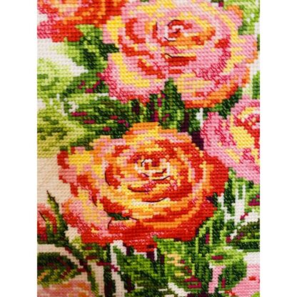 Kit point de croix RIOLIS 2067 Roses fleuries 20x50cm