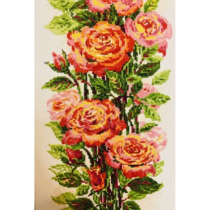 Kit point de croix RIOLIS 2067 Roses fleuries 20x50cm