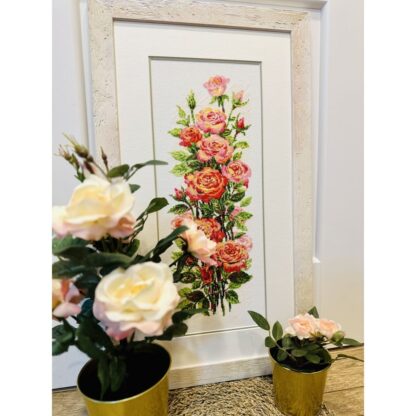 Kit point de croix RIOLIS 2067 Roses fleuries 20x50cm