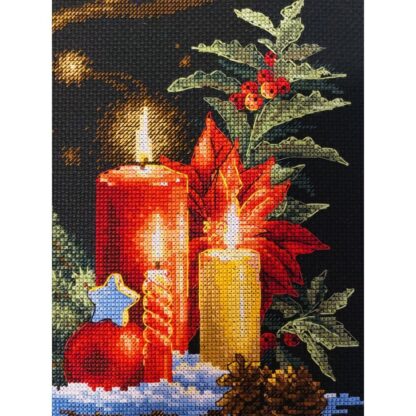 Kit point de croix RIOLIS 2056 Lumière de Noël 18x24cm