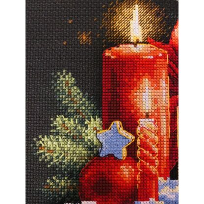 Kit point de croix RIOLIS 2056 Lumière de Noël 18x24cm