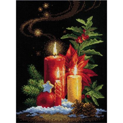 Kit point de croix RIOLIS 2056 Lumière de Noël Broderiedumonde