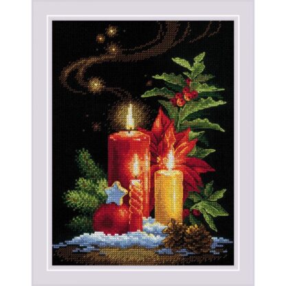 Kit point de croix RIOLIS 2056 Lumière de Noël 18x24cm