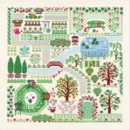 Kit point de croix RIOLIS 2047 Mon jardin Broderiedumonde