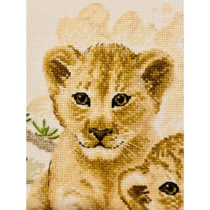 Kit point de croix RIOLIS 2046 Enfants de la savane 40x30cm