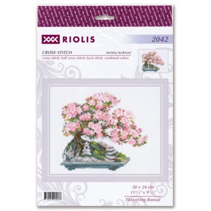 Kit point de croix RIOLIS 2042 Bonsaï en fleurs 30x24cm