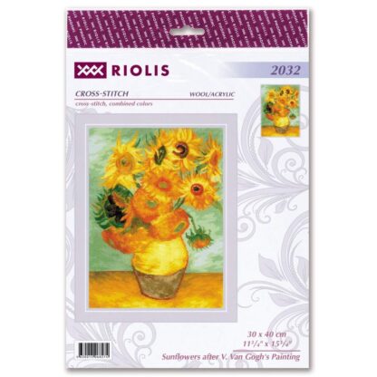 Kit point de croix RIOLIS 2032 Tournesols d'après Van Gogh 30x40cm