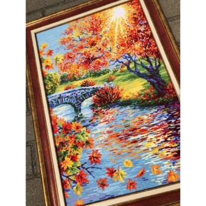 Kit point de croix RIOLIS 2031 Automne ensoleillé 40x60cm