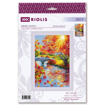 Kit point de croix RIOLIS 2031 Automne ensoleillé 40x60cm