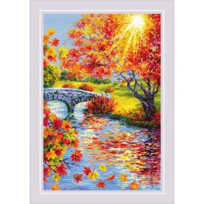 Kit point de croix RIOLIS 2031 Automne ensoleillé 40x60cm