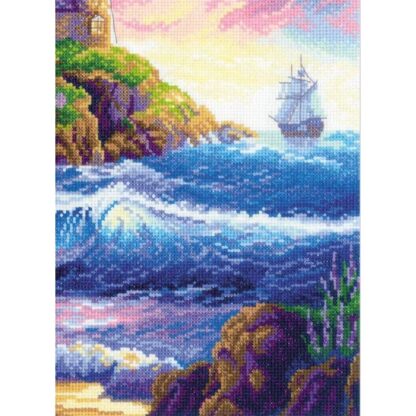 Kit point de croix RIOLIS 2022 Phare 30x40cm