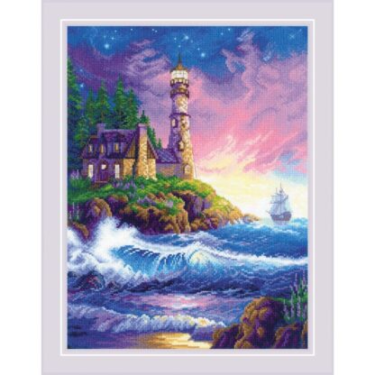 Kit point de croix RIOLIS 2022 Phare 30x40cm