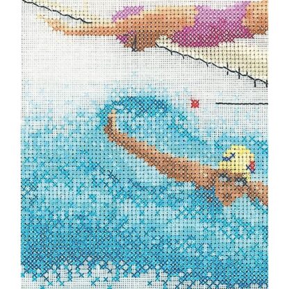 Kit point de croix Thea Gouverneur 3036 Lin Natation 16x17cm