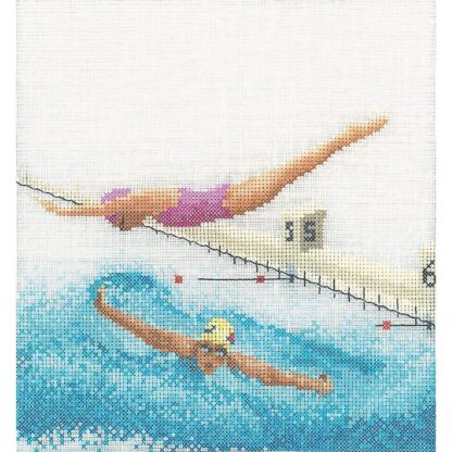 Kit point de croix Thea Gouverneur 3036 Lin Natation Broderiedumonde