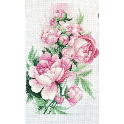 Kit point de croix RIOLIS 2138 Pivoines luxuriantes Broderiedumonde