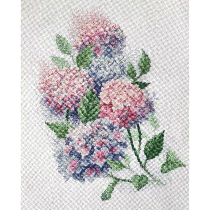 Kit point de croix RIOLIS 2139 Hortensias gracieux 21x30cm