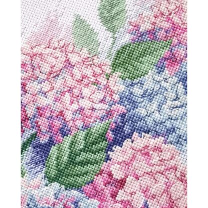 Kit point de croix RIOLIS 2139 Hortensias gracieux 21x30cm