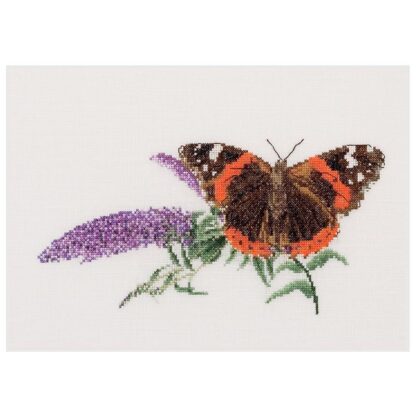 Kit point de croix Thea Gouverneur Papillon BUDLEA 436A 29x19cm