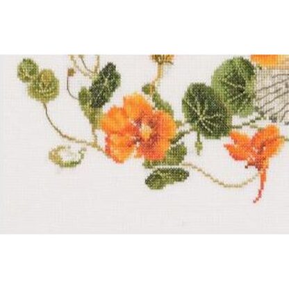 Kit point de croix Thea Gouverneur Papillon Nasturtium 437 29x18cm