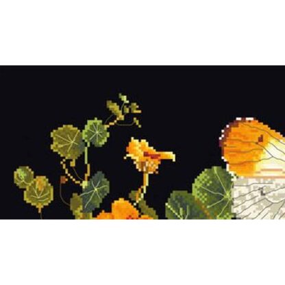 Kit point de croix Thea Gouverneur Papillon Nasturtium 437-05 29x18cm