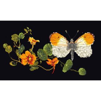 Kit point de croix Thea Gouverneur Papillon Nasturtium 437-05 Broderiedumonde