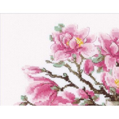 Kit point de croix RIOLIS 2018 Magnolia du Sud 30x24cm