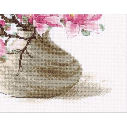 Kit point de croix RIOLIS 2018 Magnolia du Sud 30x24cm