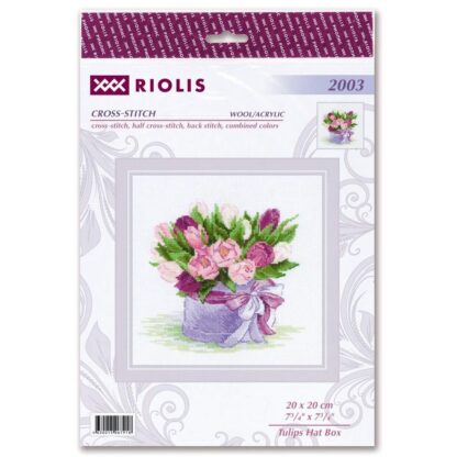 Kit point de croix RIOLIS 2003 Tulipes 20x20cm