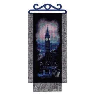 Kit point de croix RIOLIS 1993 Bannière à broder Londres de nuit BRODERIEDUMONDE