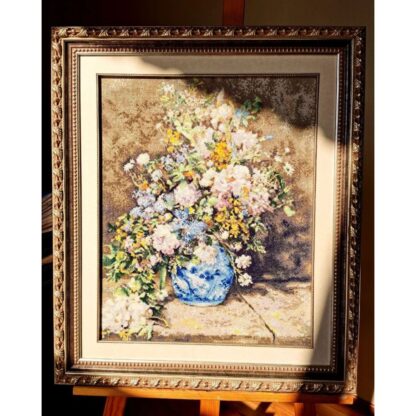 Kit point de croix RIOLIS 2137 Bouquet printanier d'après le tableau de P. A. Renoir 40x50cm